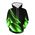 thumbnail image 2 of guisaled Hoodies for Men Cool Pullover Tops Gradient Color Graphic Hooded Sweatshirts Long Sleeve Casual Hoodie with Pockets, 2 of 6