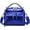Blue, variant on Shiny Faux Leather Handbags Double Zipper Top Handle Purse Satchel Bag Crocodile Pattern Shoulder Bag for Women