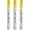 Yellow, variant on Permanent Paint Markers Pens - 3 Pack Silver Oil Based Paint Pens, Medium Tip, Quick Drying and Waterproof Marker Pen for Metal, Rock, Wood, Fabric, Plastic, Canvas, Mugs, Stone, Glass