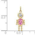 thumbnail image 2 of 10k Yellow Gold October Boy Birthstone Necklace Charm Pendant Kid, 2 of 6