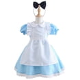 thumbnail image 1 of Disney Girls Alice fiesta de cumpleaños vestido de princesa Sissy Maid Lolita niños Alicia en el país de las Maravillas Cosplay disfraz mucama ropa Outfits12-24M (etiqueta 90) Gao Jinjia LED, 1 of 2