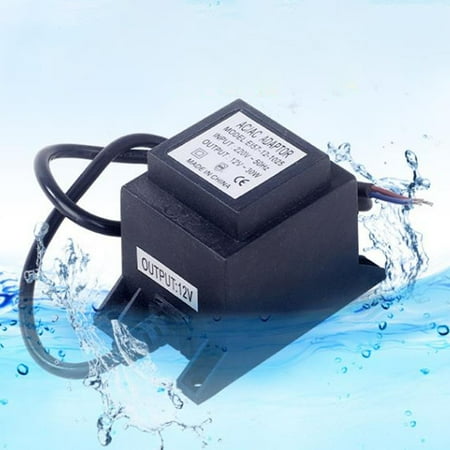 

KAIRUITE 1PCS Lighting AC12V/24V Transformer IP68 Power Adapter Pool Light LED5W-60W