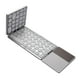 thumbnail image 1 of inalámbrico plegable de 140 mAh con almohadilla , carga USB, para Windows, Android, IOS, teléfonos móviles, tabletas, computad Gris-plata shamjiam Teclado plegable inalámbrico, 1 of 7