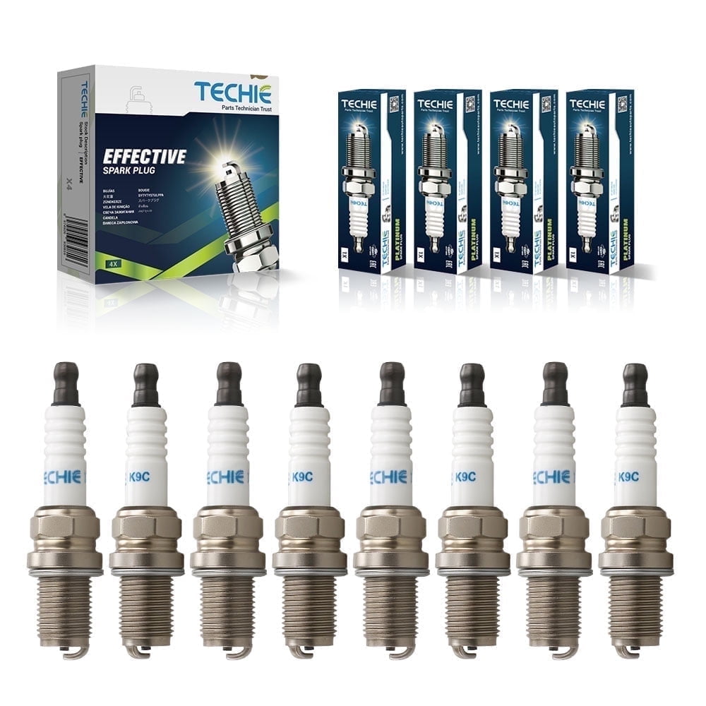 8pcs TECHIE K9C Racing Spark Plugs Replace for NGK 5238 R5671A-9,Autolite AR3933 AR3933X 2593 2594 2613 3933 4052,Denso W27ES-U Compatible with 1999 LEM LX4 Cobra KING