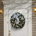 thumbnail image 2 of 32" Decorative Collection Ornament Wreath with Clear Lights, 2 of 3