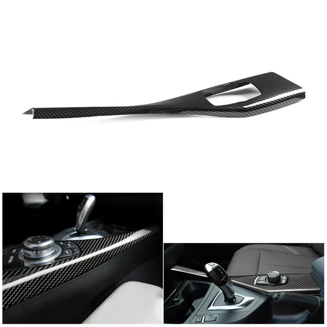 for- 1 Series F20 2012-2018 2 Series F22 F23 Carbon Fiber Central Control Multimedia Button Panel Frame Cover