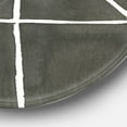 thumbnail image 2 of Designart 'Minimalist Graphics II' Geometric Metal Circle Wall Art, 2 of 3