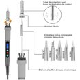 thumbnail image 2 of 90W Digital Soldering Iron Kit with 18-Piece Accessories, Adjustable Temperature 100°C-480°C, Includes Multimeter, 2 of 5
