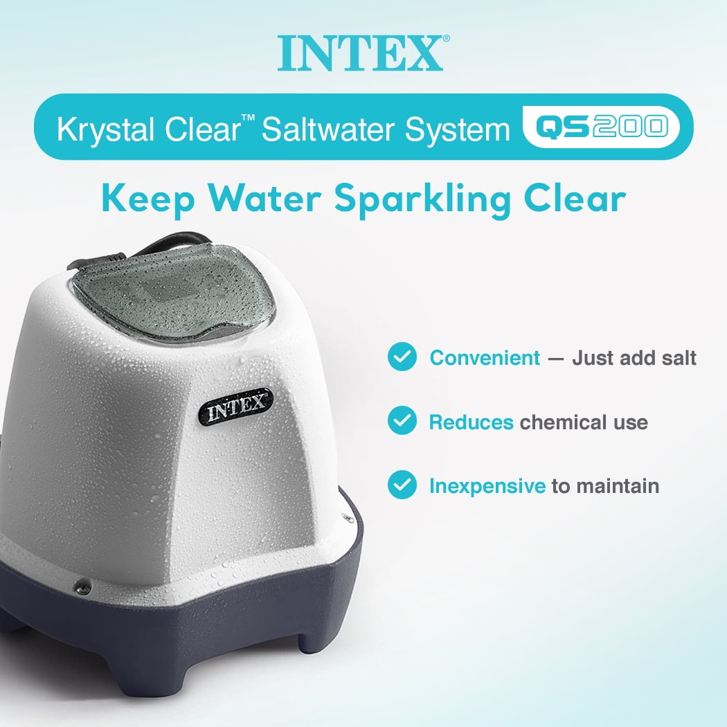 Intex 26661EG Krystal Clear Saltwater System, Filter Pump for