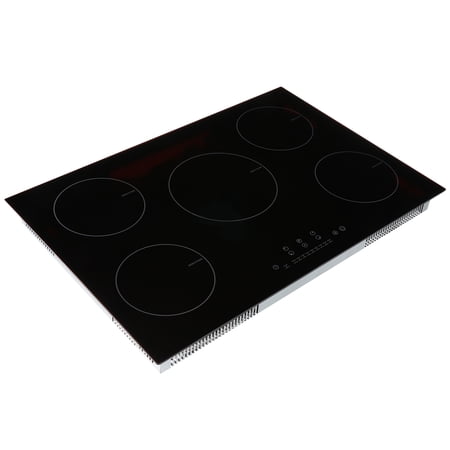 Electric Cooktop, 5 Burners, 30'' Induction Stove Top, Built-in Magnetic Cooktop 9200W, 9 Heating Level Multifunctional Burner, LED Touch Screen w/ Lock & Over-Temperature Protection