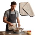 thumbnail image 3 of Detachable Hand Towel Ultra Plush & Absorbent Machine Washable Towel Splash Resistance Oil-resistant for Cooking and Cleaning, 3 of 10