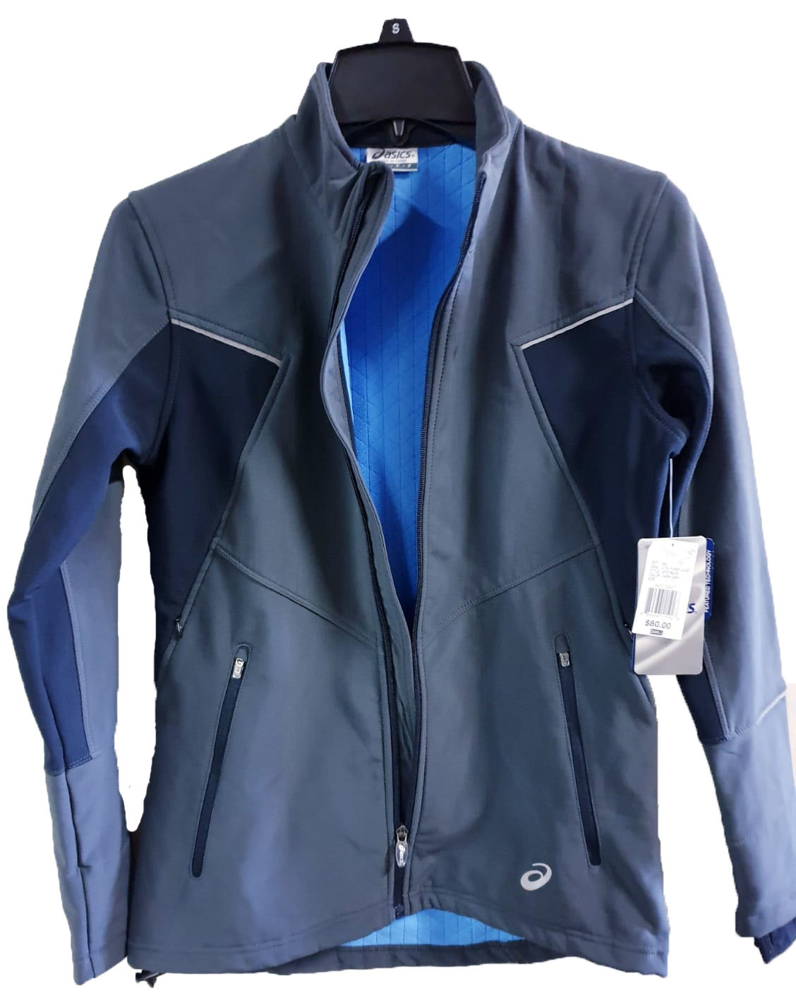 Asics Women's Ultra Waterproof Soft Shell Running Jacket, Dark Gray, Medium - image 4 of 6