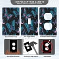 thumbnail image 3 of Light Switch Cover Switch Plate Outlet Cover Plug Cover for Electrical Unused Outlet Cover Butterfly and The Moon, 3 of 6