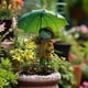 thumbnail image 5 of Xihbxyly Figura de Jardín con Diseño de Sombrilla, Material Resistente a La Intemperie, Base Estable de Fácil Instalación, Ideal para Jardín o Patio, Un Regalo Ideal para Jardineros., 5 of 7