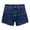 BU1, variant on Women's Denim Shorts Low Waisted Washed Summer Elastic Ripped Destroyed Flat Bermuda Short Slim Fit Bottom Casual Jean Shorts