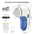 thumbnail image 2 of LUODU Cordless Electric Lint Remover W 2 Spare USB Rechargeable Fabric Clothes Shaver Clothing Sweater Shaver Defuzzer Trimmer Efficient Lint Fuzz Fluff Bobble Remov, 2 of 5