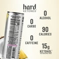thumbnail image 4 of Hard Ketones Piña Colada Seltzer with 15g Ketohol | Real Buzz. No Booze. |  12 Pack, 12oz Cans, Zero Carb (Stevia), 90 Superfood Calories, 4 of 5