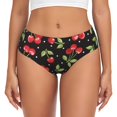 thumbnail image 1 of Balery Sweet Red Cherry Ropa Interior de Algodón para Mujer con Dibujo – Braguitas Cómodas y Elásticas, Estilo Clásico-Small, 1 of 6