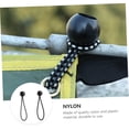 thumbnail image 5 of 20 Pcs Elastic Cord Straps Black Rubber Bands Camping Tarp Bungee Cords Heavy Duty Outdoor Bungee Toggle Elastic Rope Bungee Cords Outdoor Gazebo Black Ball Bungee Tent, 5 of 5