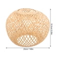 thumbnail image 2 of AURARMLET 1Pack Rustic Bamboo Light Shade Protective Pendant Lamp Shade for Adults Home, 2 of 5