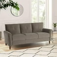 thumbnail image 3 of Lexicon Dunleith 2-Piece Solid Wood and Velvet Upholstered Sofa Set in Brown, 3 of 13