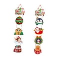 thumbnail image 2 of 2 piezas de letreros colgantes de puerta de Navidad, colgador de puerta, letrero decorativo para puerta, decoración navideña para el hogar, festival, Estilo B, 2 of 8