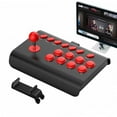 thumbnail image 3 of Arcade Fight Stick Arcade Game Fighting Joystick with Turbo Macro Function Y02 Black, 3 of 5