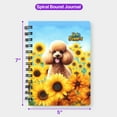 thumbnail image 5 of Poodle Hello Summer Sunshine Sunflowers Spring Retro Vintage Spiral Bound Journal Poodles Dog Lover Gifts Idea 5x7in Spiral Notebook - 00008, 5 of 5