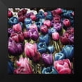 thumbnail image 2 of Villa, Mlli 12x12 Black Modern Framed Museum Art Print Titled - Colorful Tulips, 2 of 5