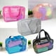 thumbnail image 2 of Bewildely Bolsa de maquillaje, bolsa de cosméticos de viaje Visible para baño, organizador de drenaje hueco, organizador de artículos diversos para el Almacenamiento y organización del hogar Gris Bewildely HA074821-01, 2 of 6