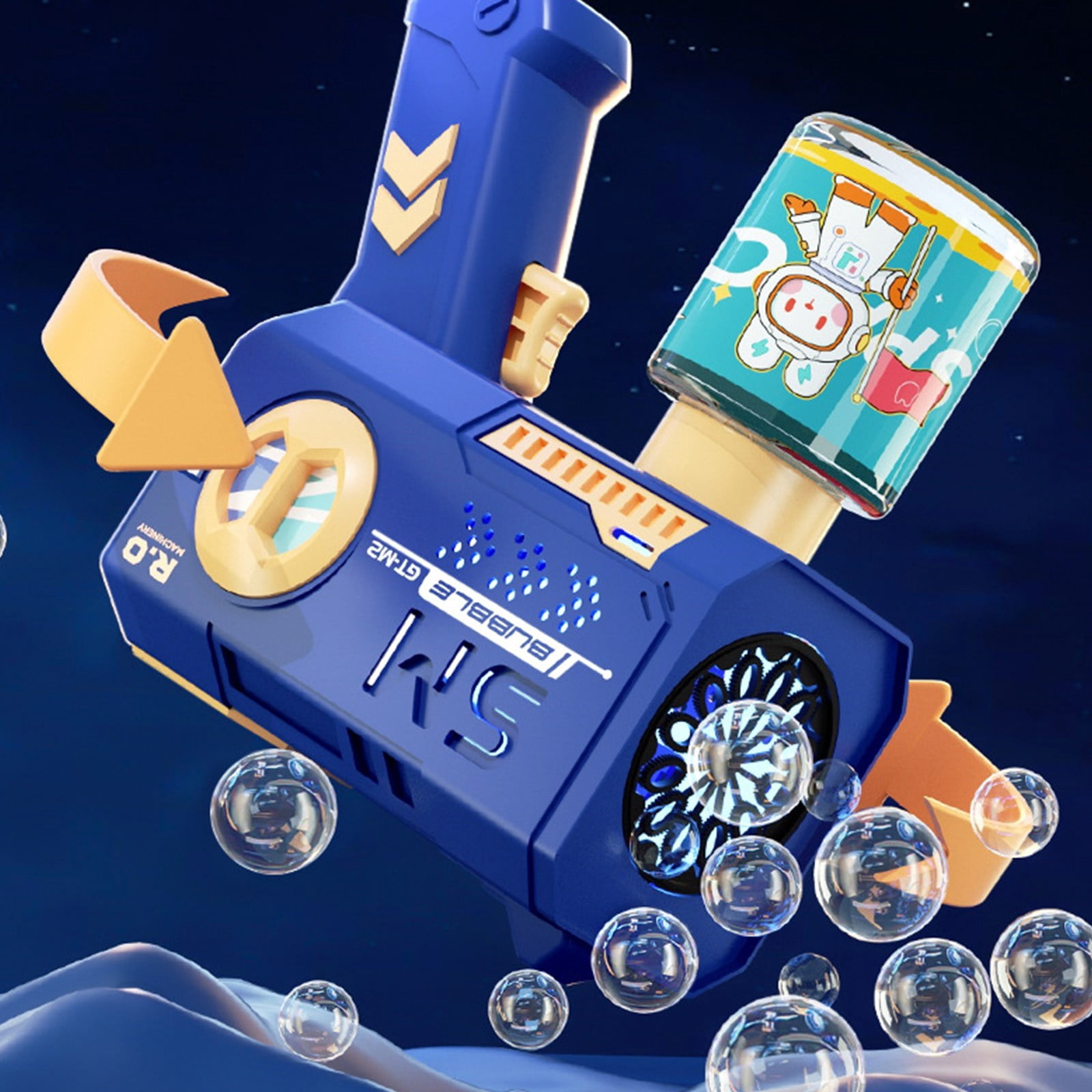 Automatic Bubble Gun, Gatling Bubble Blower with Bubble Solution, Interactive Bubble Shooter for Outdoor Recreation, Full-Auto Bubble Blower (3PCS)
