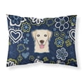 thumbnail image 1 of Blue Flowers Golden Retriever Fabric Standard Pillowcase BB5103PILLOWCASE, 1 of 2