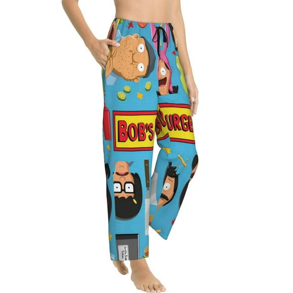 Womens Bob's Burgers (36) Pajama Pants Sleepwear Pajamas Vacation Sleep Pant With Pockets