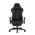 thumbnail image 1 of Posh Living Mari Faux Leather Game Chair Black, 1 of 9