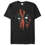 Men's Marvel Deadpool Streak Mask  Graphic Tee Black X Large