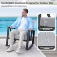 thumbnail image 3 of COMLAX FIELD Outdoor Rocking Chairs Set, 3-Piece Patio Furniture Set with Thick Cushions, Outdoor Conversation Bistro Set, 3 of 7