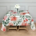 thumbnail image 3 of Pioneer Flower Floral Print Pattern Square Tablecloth,Waterproof Square Table Cover,Wipeable Spillproof Washable Table Cover for Home Kitchen Party Decor 52"x52"(132x132cm), 3 of 6