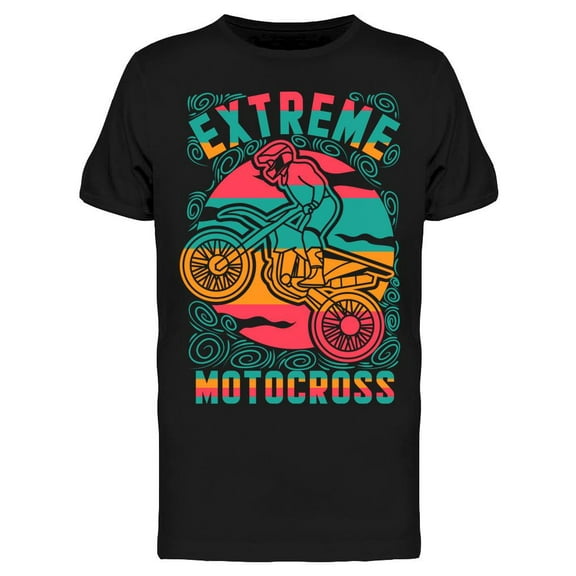 Extreme Motocross Design T-Shirt Men -Image by Shutterstock, Male 3X-Large