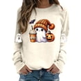 thumbnail image 2 of Cute Ghost Halloween Sweatshirts for Women 2025 Crewneck Ghost Coffee Pumpkin Graphic Sweatshirt Pullover Tops, 2 of 5