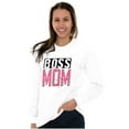 thumbnail image 3 of Boss Mom Funny Mothers Day Momma Women Plus Size Long Sleeve Graphic Tee Brisco Brands 2X, 3 of 5