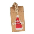 thumbnail image 1 of facefd 100PCS/Set Kraft Paper Christmas Crafts Gift Tags Price Tag Hanging Deco 4, 1 of 6