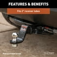 thumbnail image 3 of CURT 45057 Trailer Hitch Mounts with 2-Inch Ball & Pin, Fits 2-In Receiver, 7,500 lbs, 4-Inch Drop, 3-Pack, 3 of 6