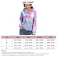 thumbnail image 4 of Sudadera con capucha de manga larga con estampado Tie Dye Color degradado Sudadera con capucha de moda para mujer Degradado azul y morado L, 4 of 5