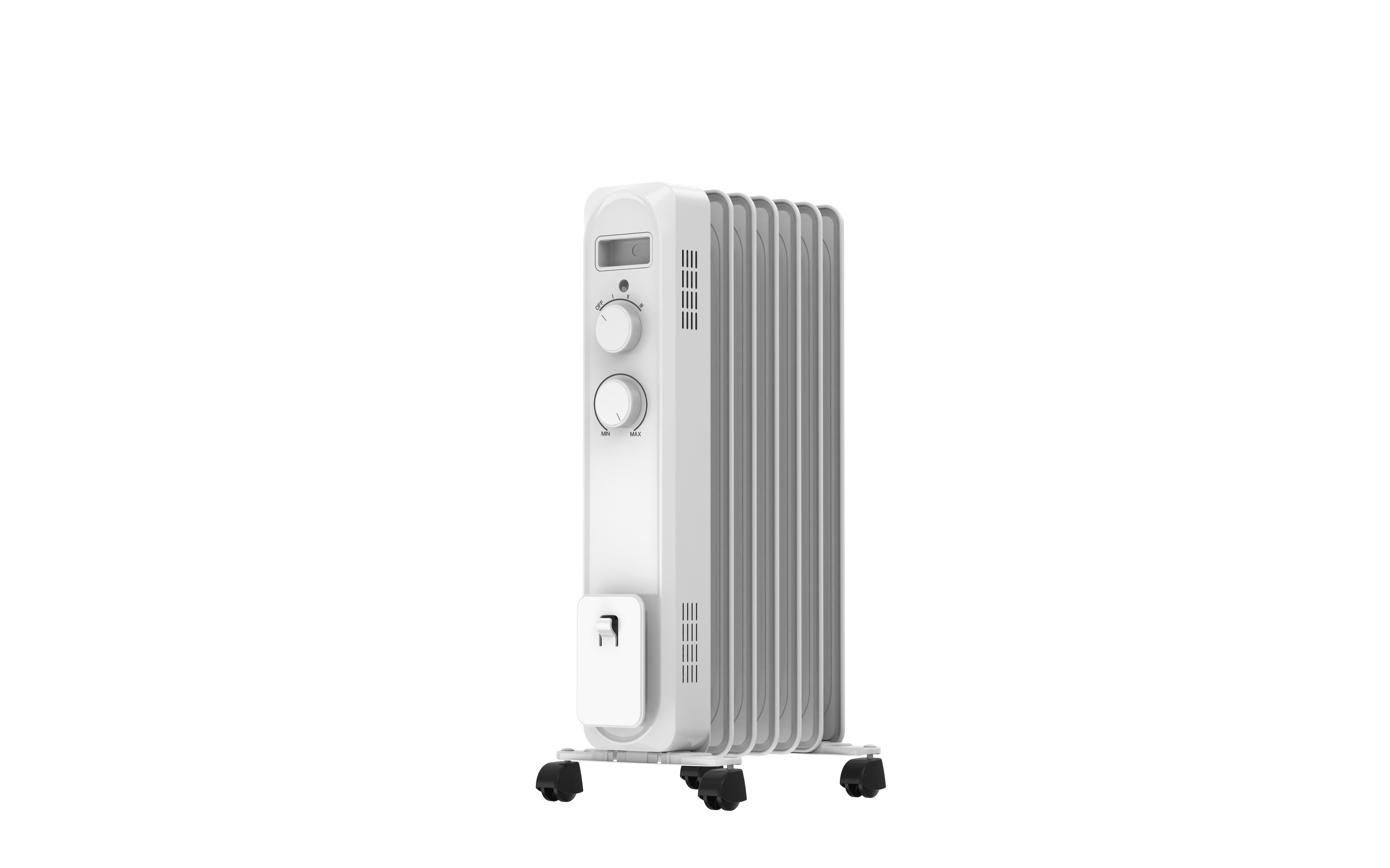 Mainstays White 1500W 3 Heat Settings Oil Filled Heater