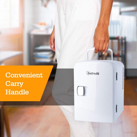 Astroai Electric 4 Liter Portable Cooler Warmer Mini Fridge White Walmart Com Walmart Com