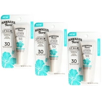 3 Pack - Hawaiian Tropic Sunscreen Lip Balm with Vitamin E & Shea Butter, Water Resistant 80 Minutes, SPF 30, Island Coconut, 0.35 OZ