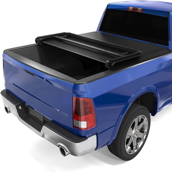 Soft Tri fold Truck Bed Tonneau Cover Compatible with 2007-2023 Silverado/GMC Sierra 1500 5'-8"/69.3" Bed