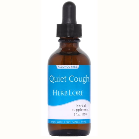 Herb Lore Quiet Cough Tincture - Alcohol Free Mullein Cough Syrup for Kids (2 fl oz)