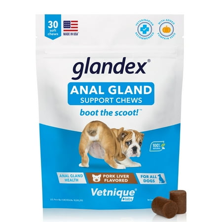 UPC: 0759170149834 | Vetnique Labs Glandex Anal Gland Soft Chew with Digestive Enzymes for Dogs  30ct