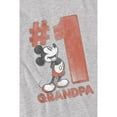 thumbnail image 4 of Disney T-Shirt Homme Numéro 1 Grand-Père Mickey Mouse, 4 of 4